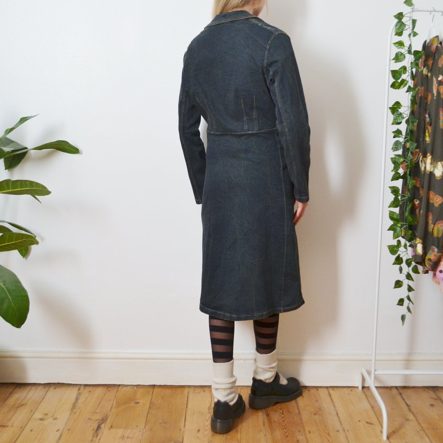 Denim maxi jacket S