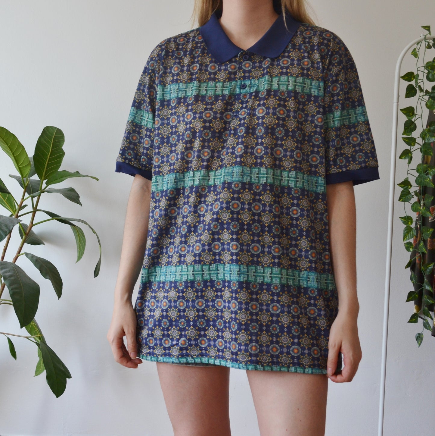 Vintage Retro Polo Top 2XL