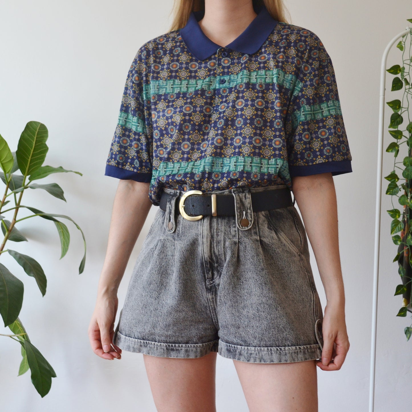 Vintage Retro Polo Top 2XL