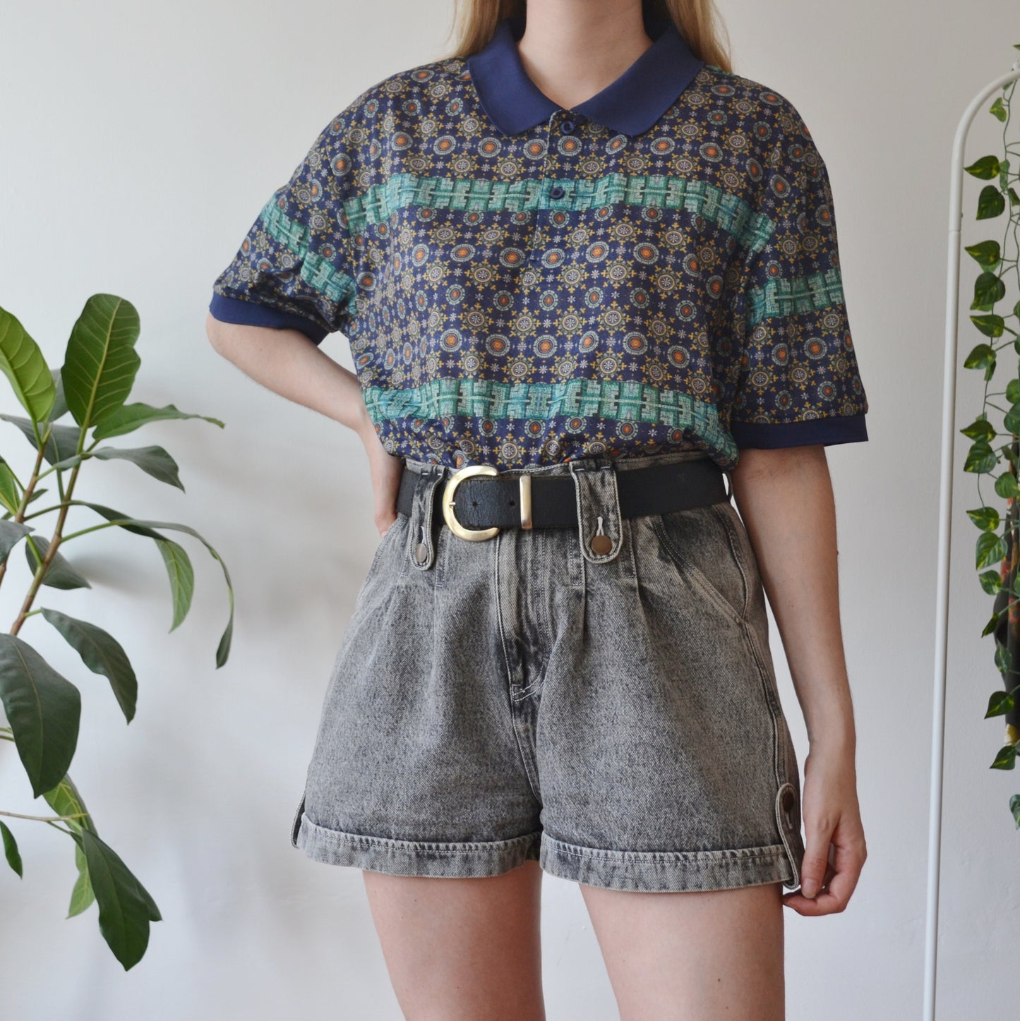 Vintage Retro Polo Top 2XL