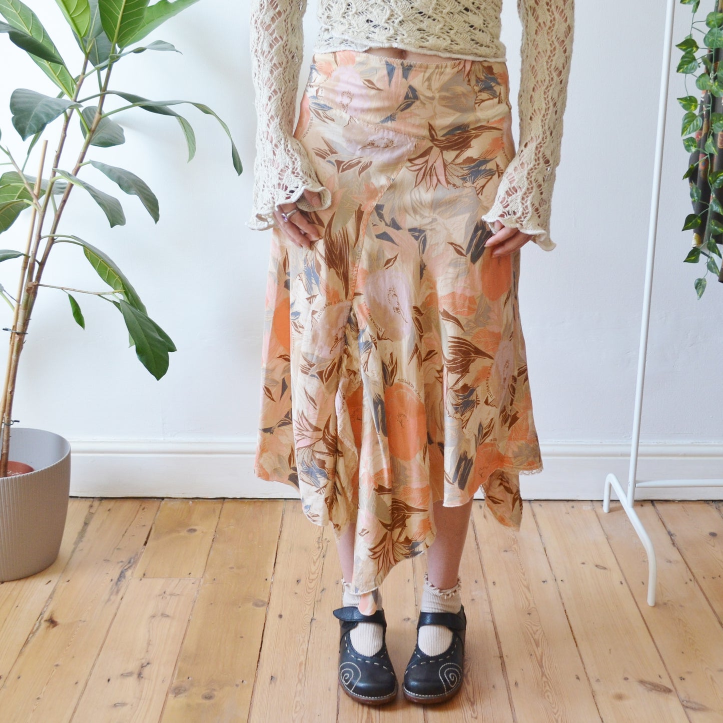Vintage Abstract Floral Skirt 14