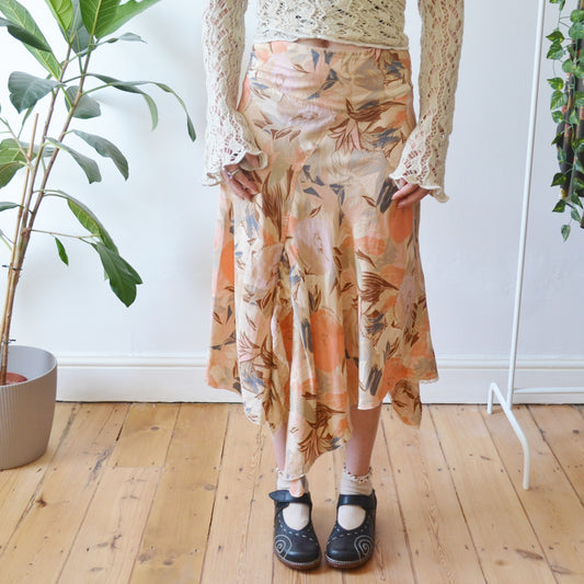 Vintage Abstract Floral Skirt 14