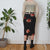 Vintage Floral Midi Skirt S