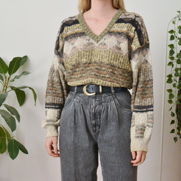 Vintage V Neck Jumper