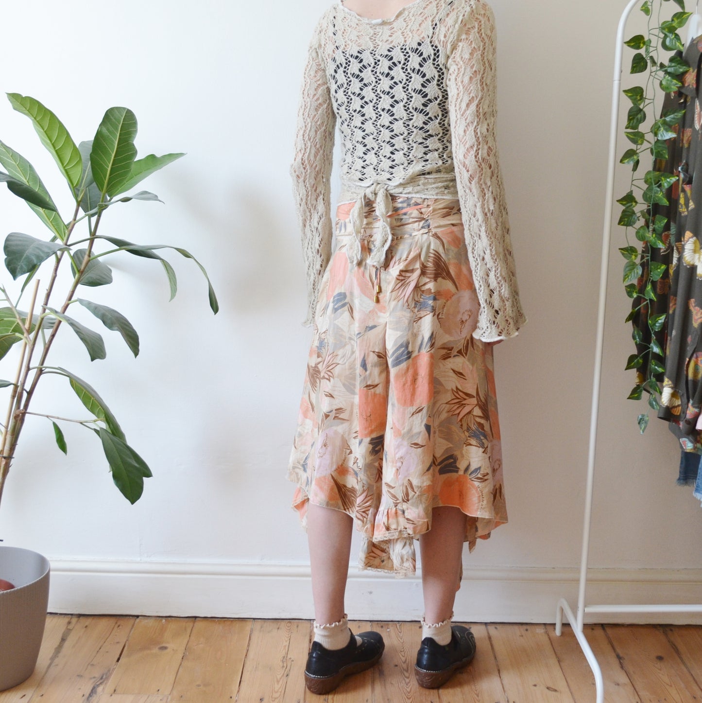 Vintage Abstract Floral Skirt 14