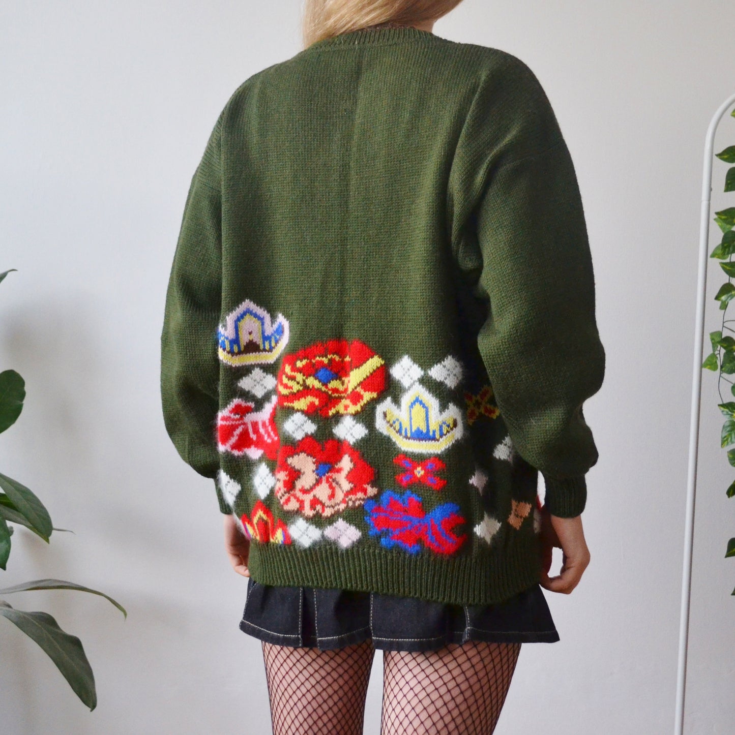 Flower cardigan M