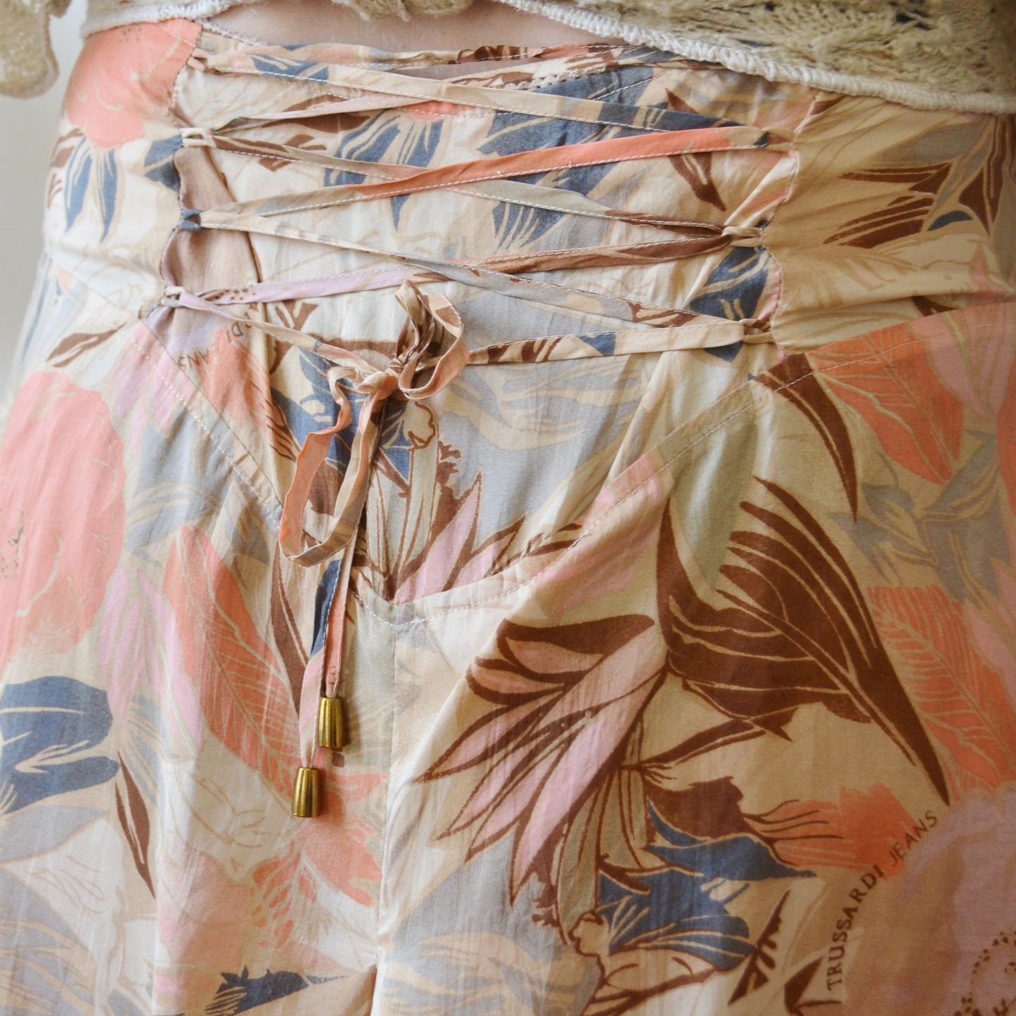 Vintage Abstract Floral Skirt 14