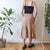 Vintage Beige Midi Skirt S