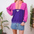 Colour block fleece M