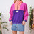 Colour block fleece M