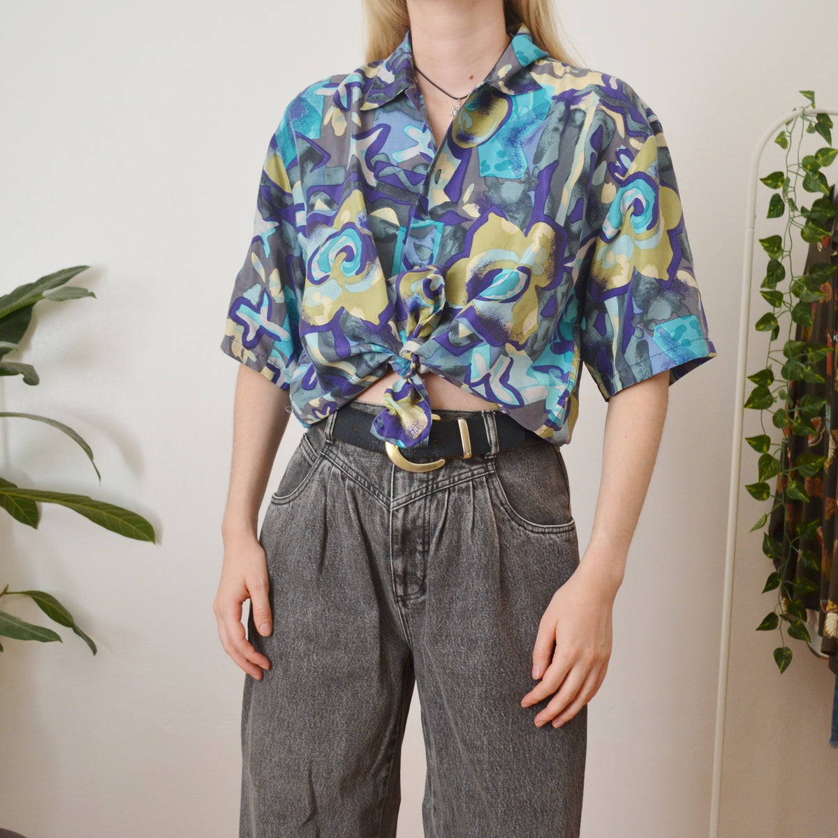 Vintage Abstract Shirt L