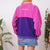 Colour block fleece M