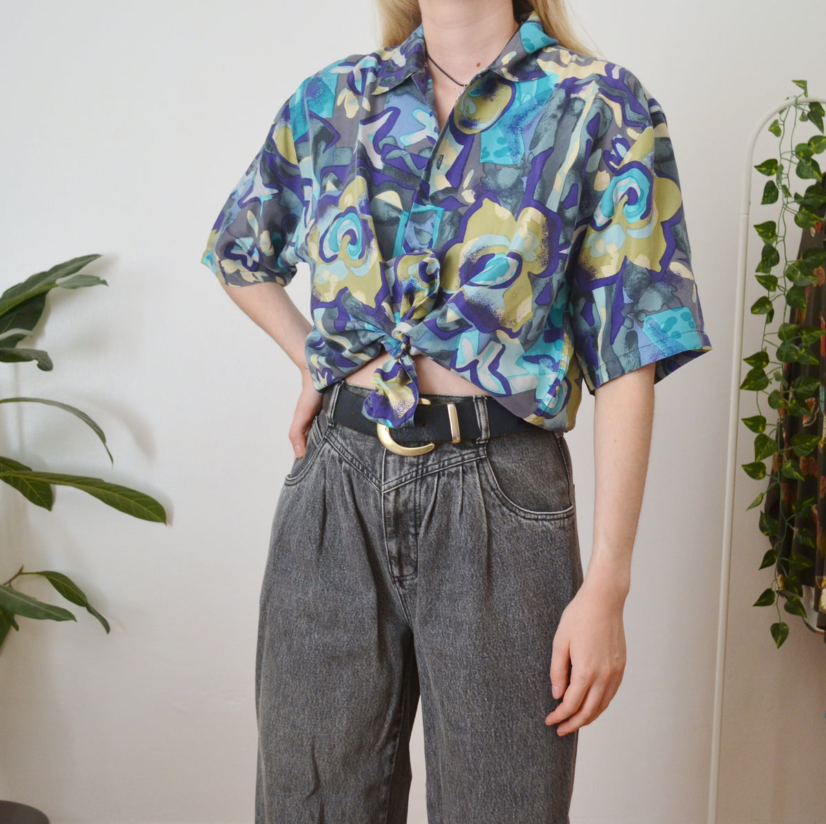 Vintage Abstract Shirt L