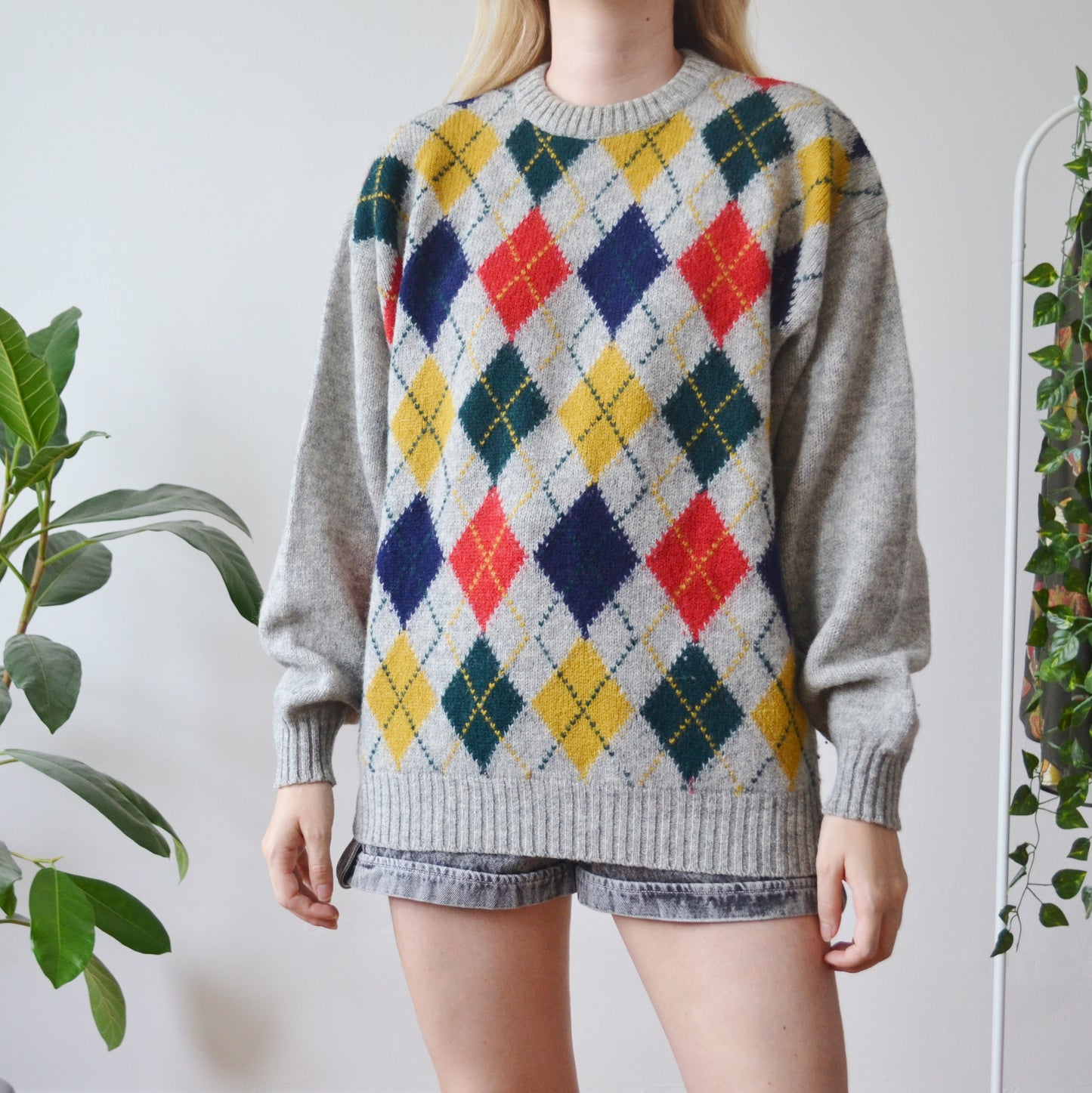 Argyle jumper L
