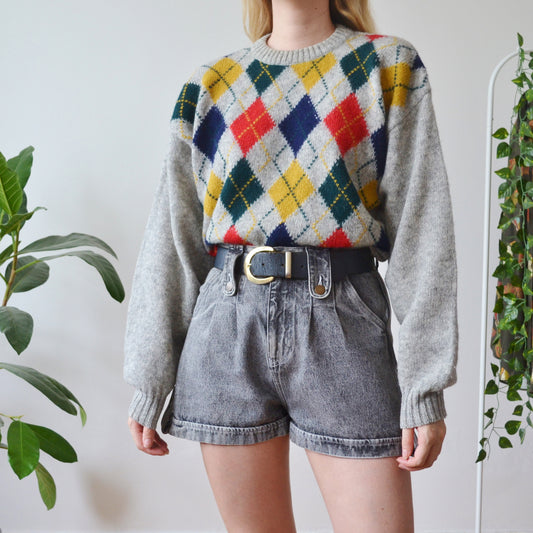 Argyle jumper L