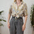 Vintage Abstract Shirt L