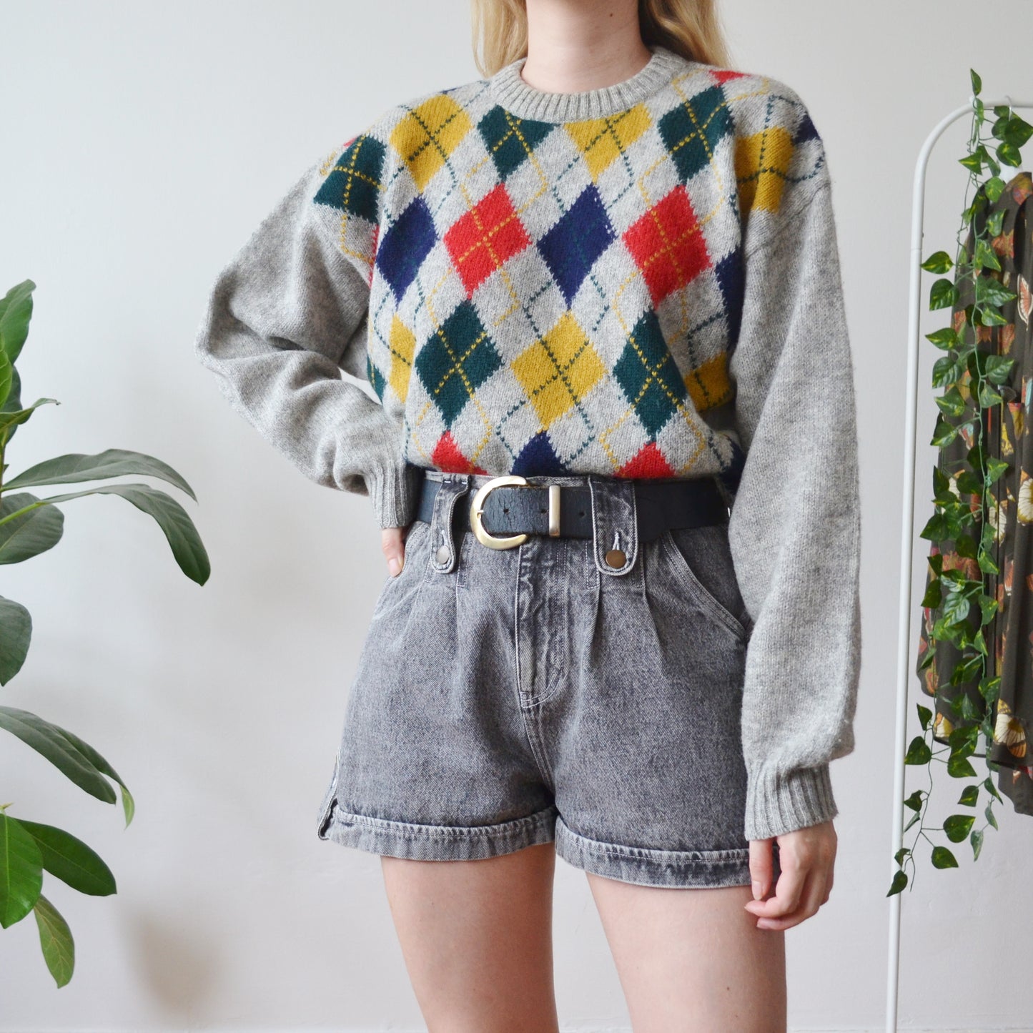 Argyle jumper L