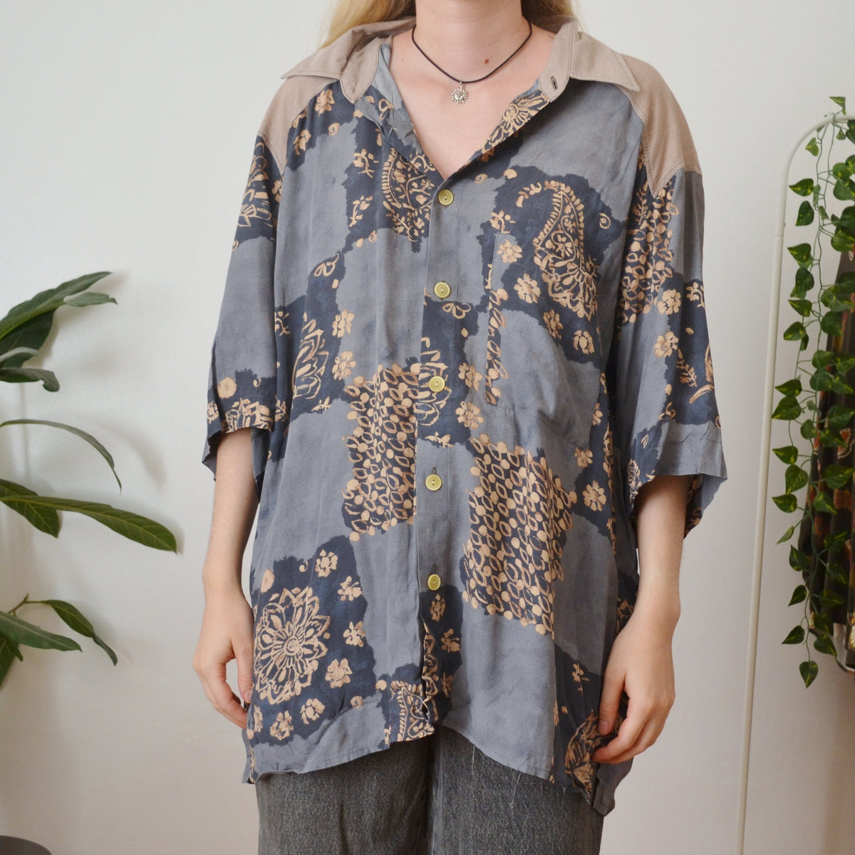 Vintage Patchwork Shirt XL