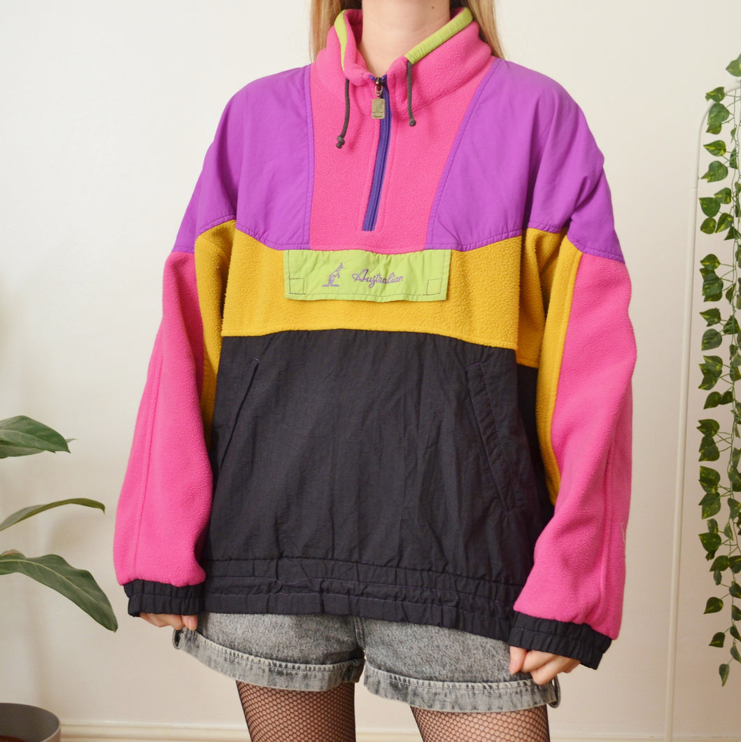 Colour block fleece L