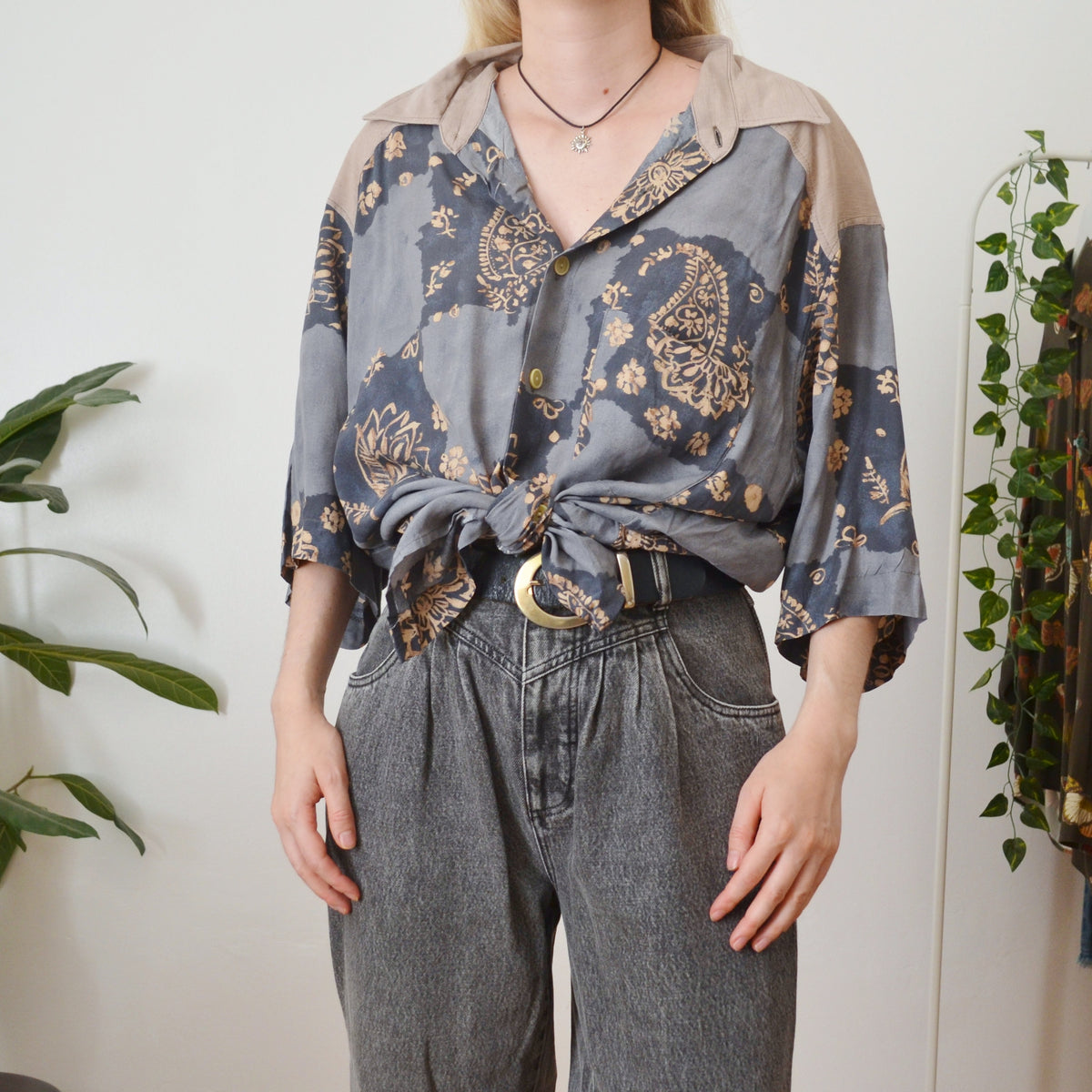 Vintage Patchwork Shirt XL