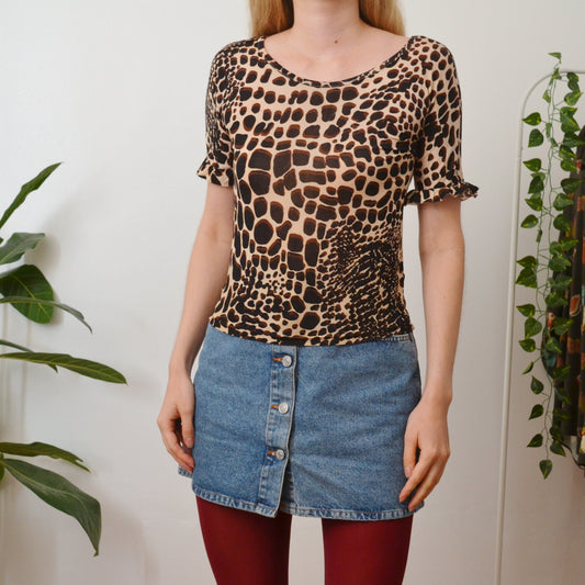 Animal print top