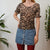 Animal print top