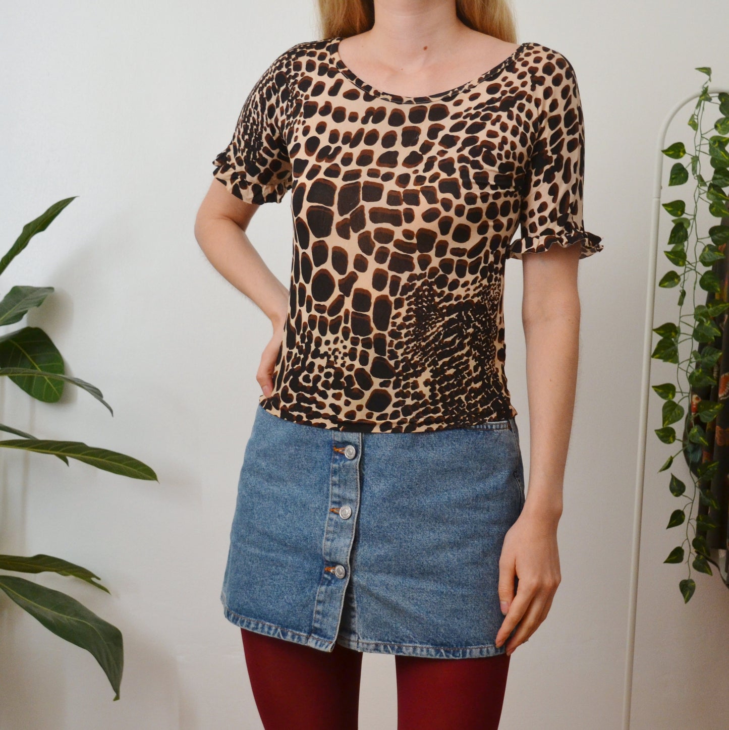Animal print top