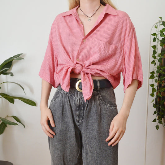 Vintage Polka Dot Shirt XL