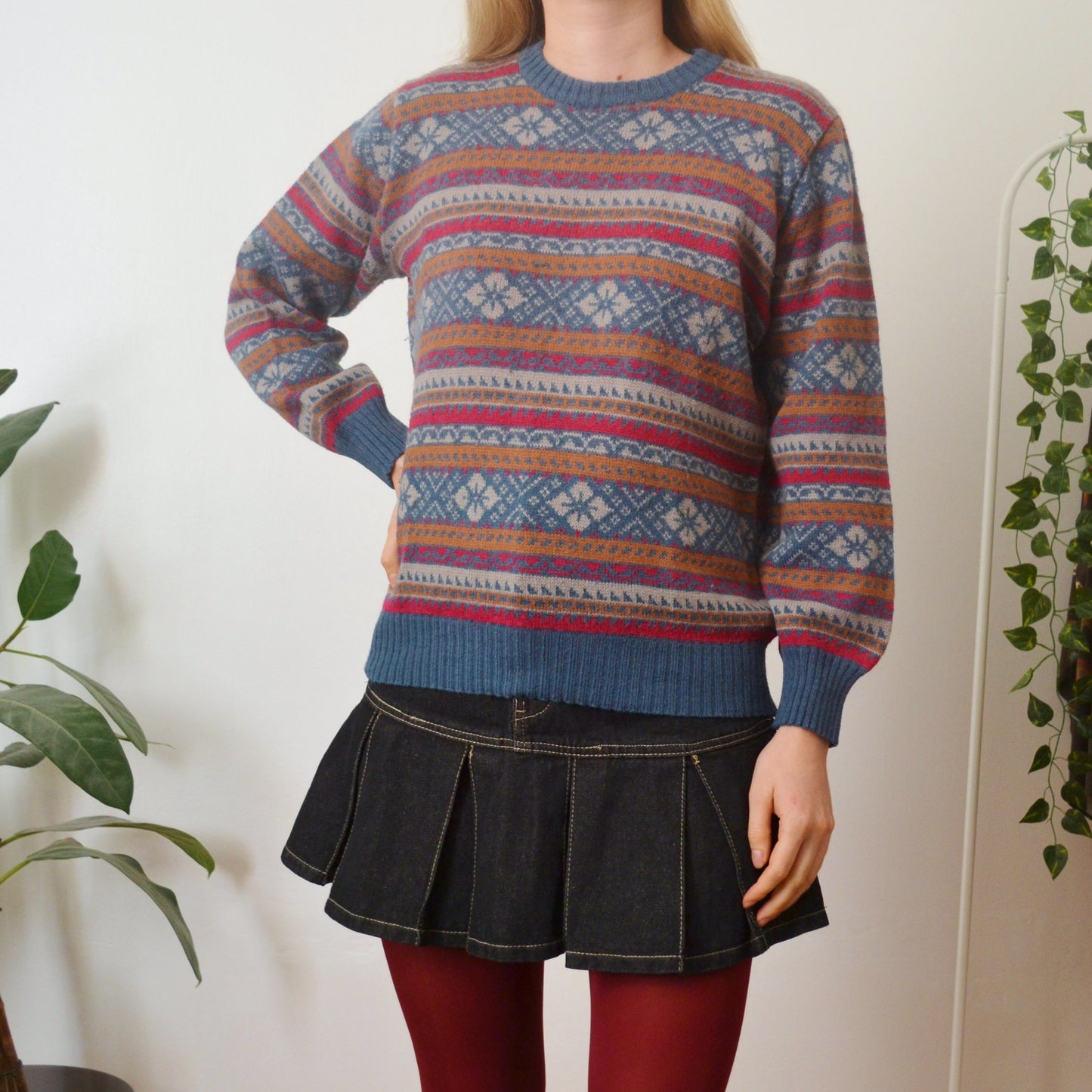 Fair isle jumper M