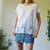 Embroidered blouse M