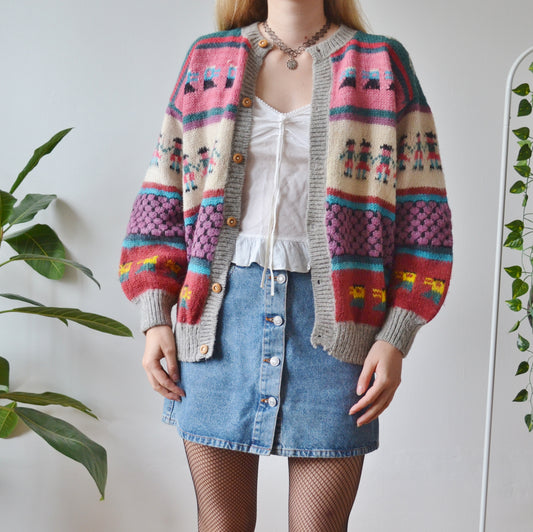 Peruvian cardigan L
