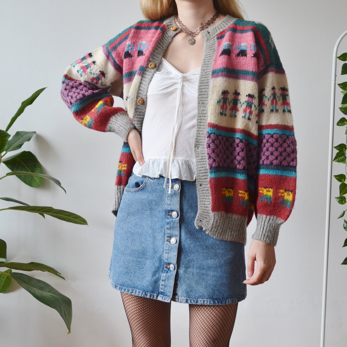 Peruvian cardigan L