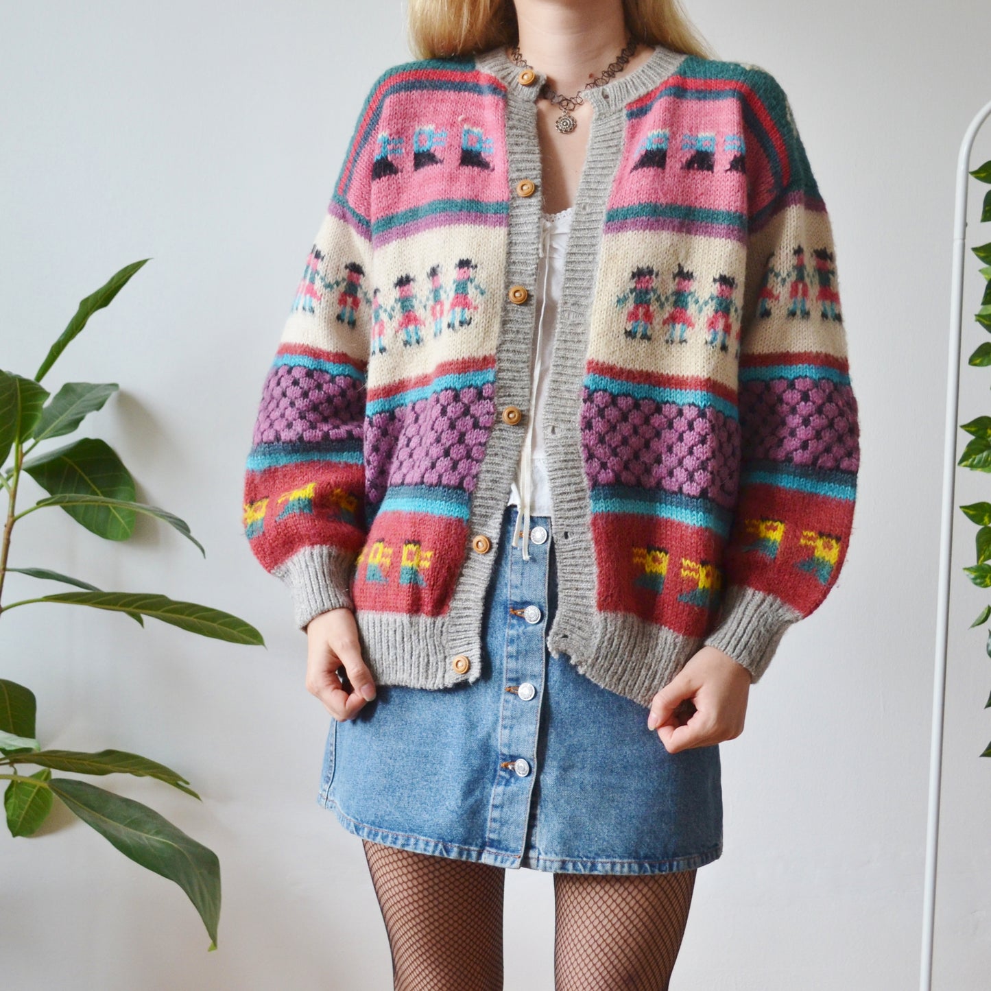 Peruvian cardigan L