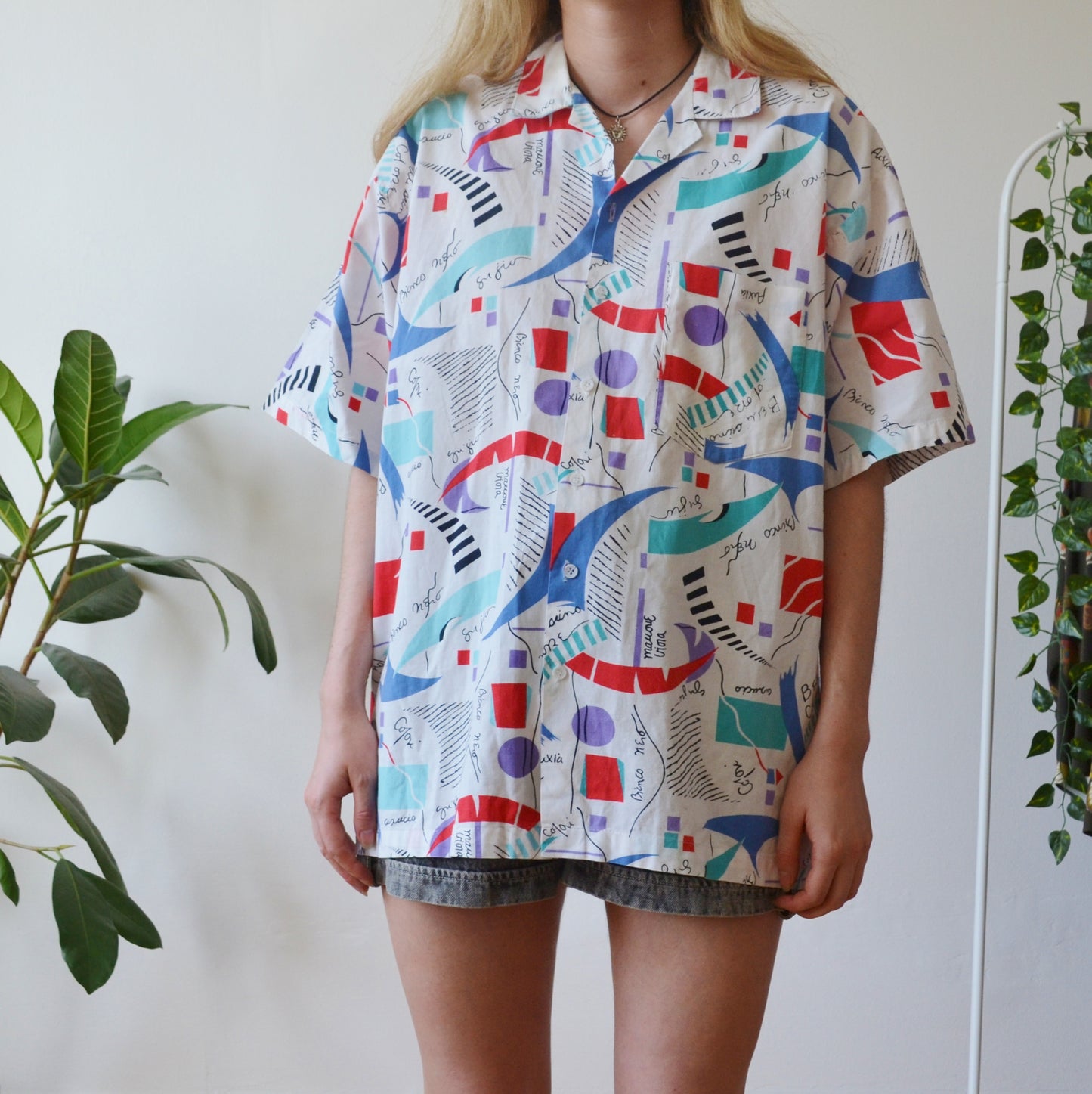 Vintage Abstract Shirt L