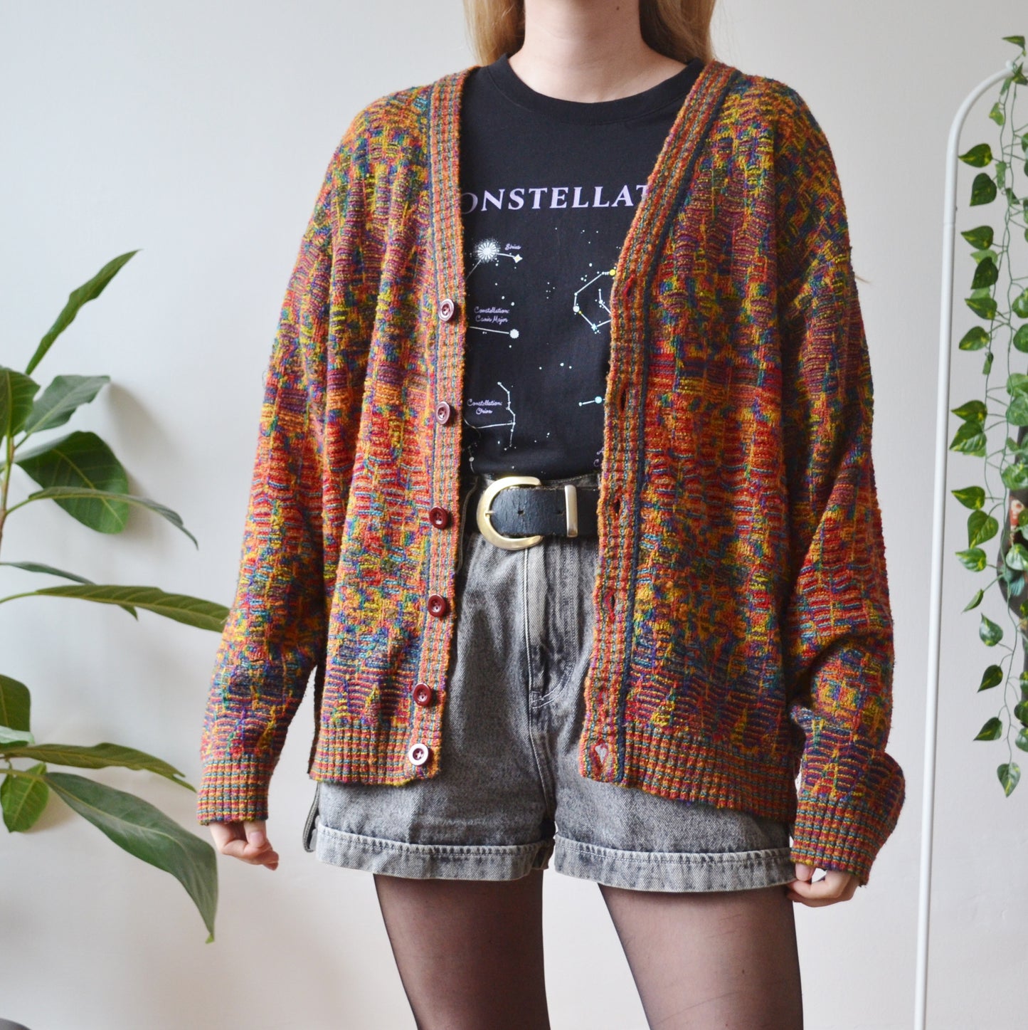 Colourful cardigan XL
