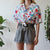 Vintage Abstract Shirt L