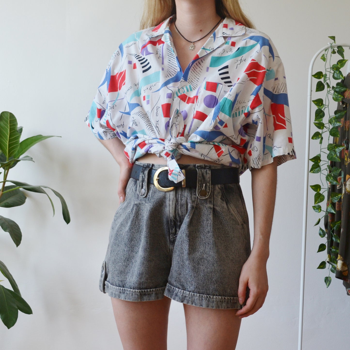 Vintage Abstract Shirt L