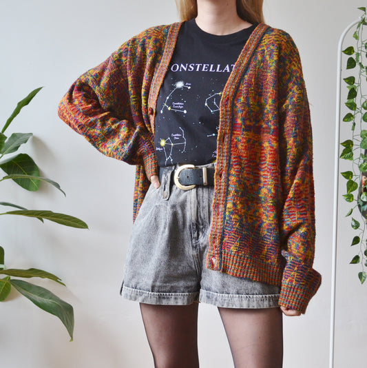 Colourful cardigan XL