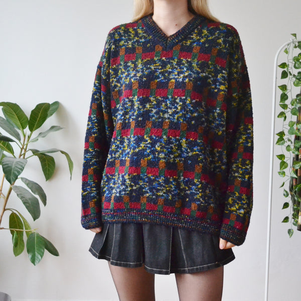 Vintage Patchwork Jumper XL