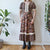 Vintage 70s Floral Maxi Dress S