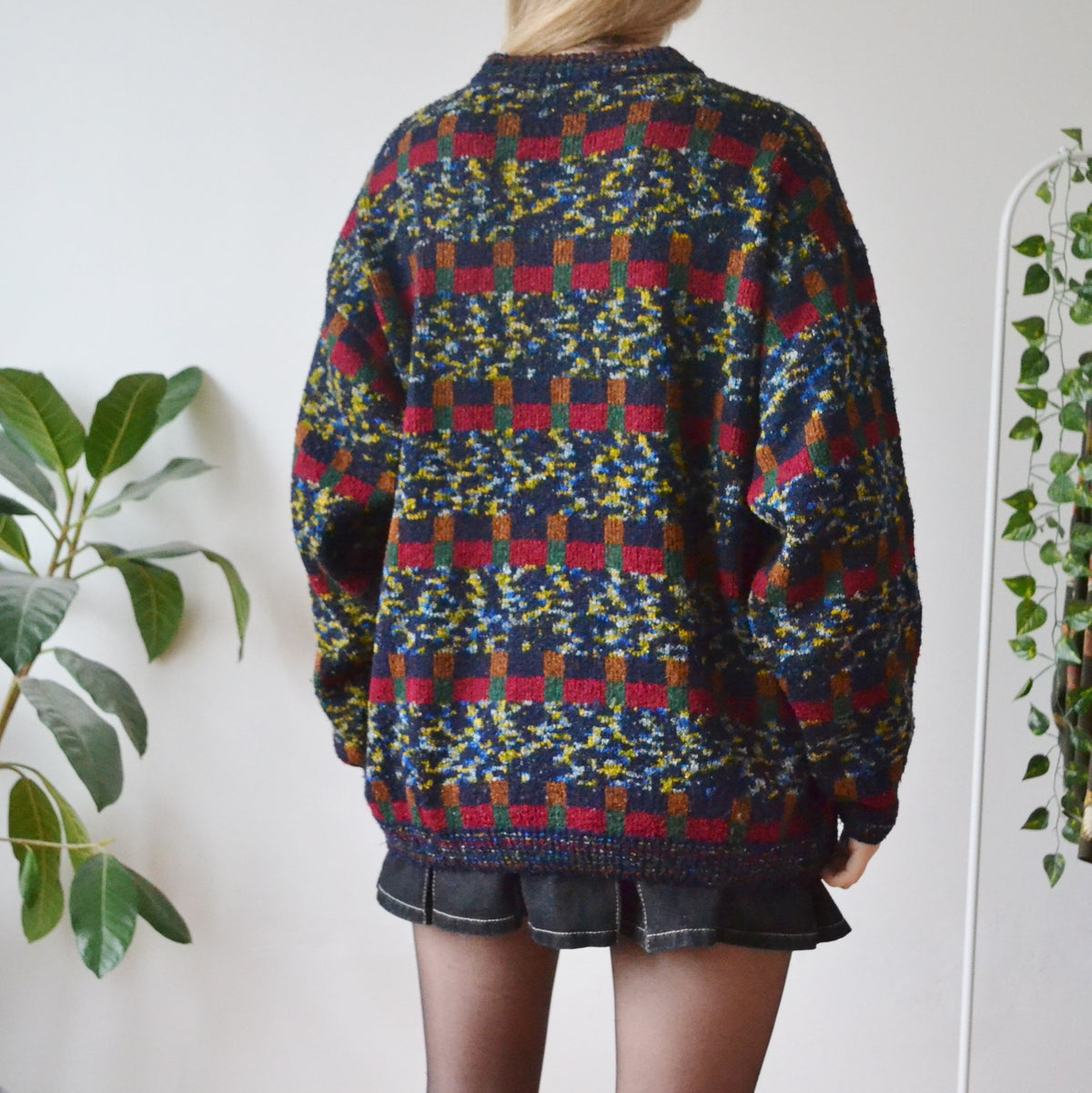 Vintage Patchwork Jumper XL