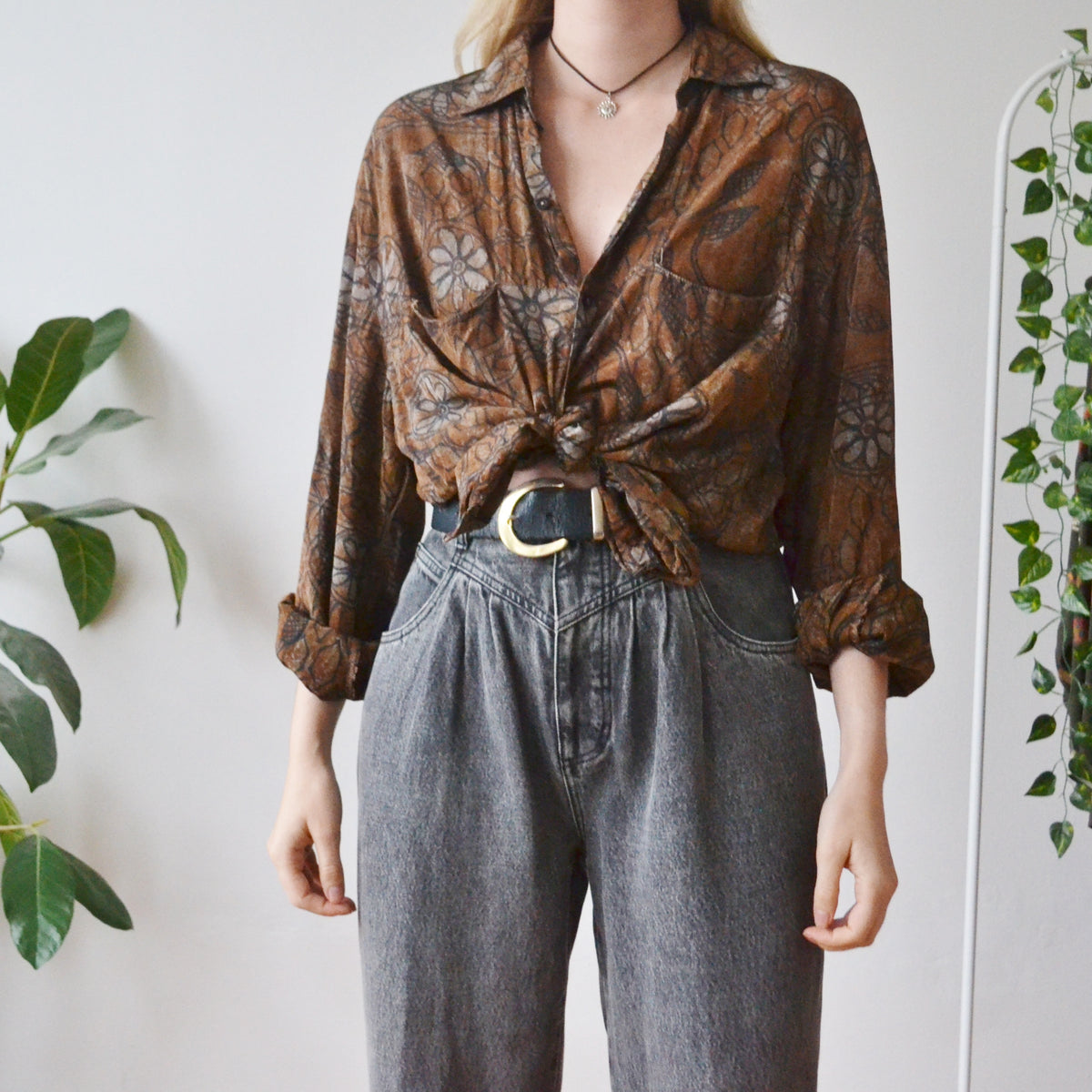 Vintage Boho Shirt L