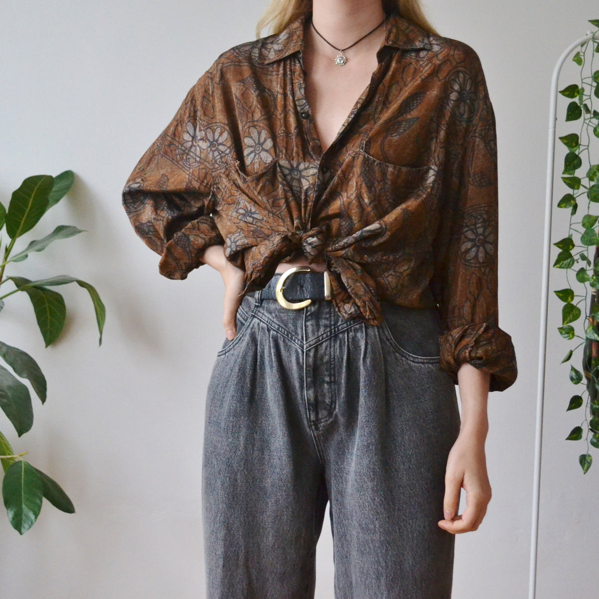 Vintage Boho Shirt L