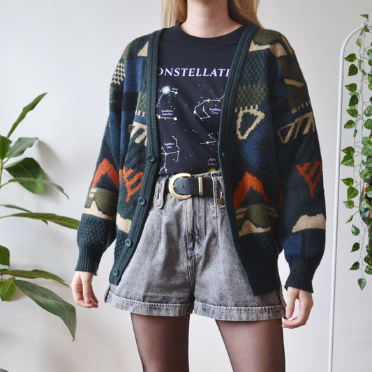 Abstract cardigan L