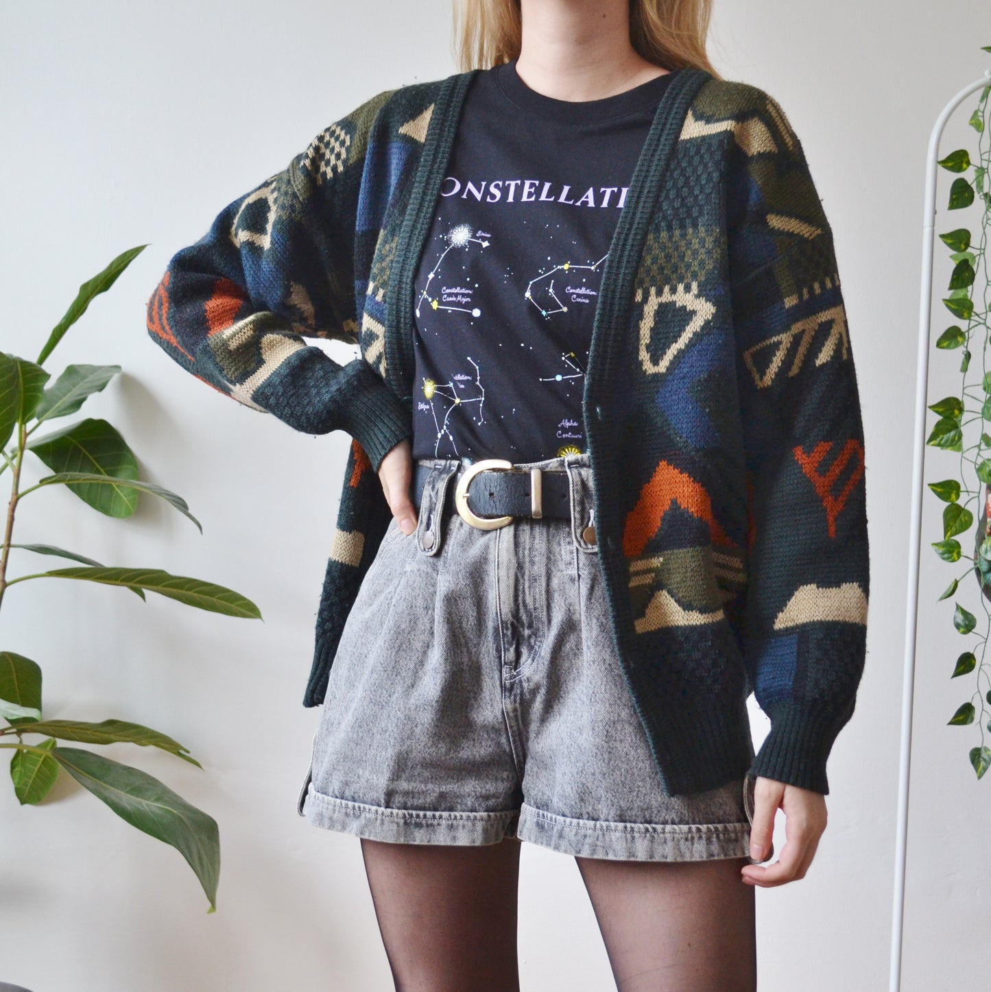 Abstract cardigan L