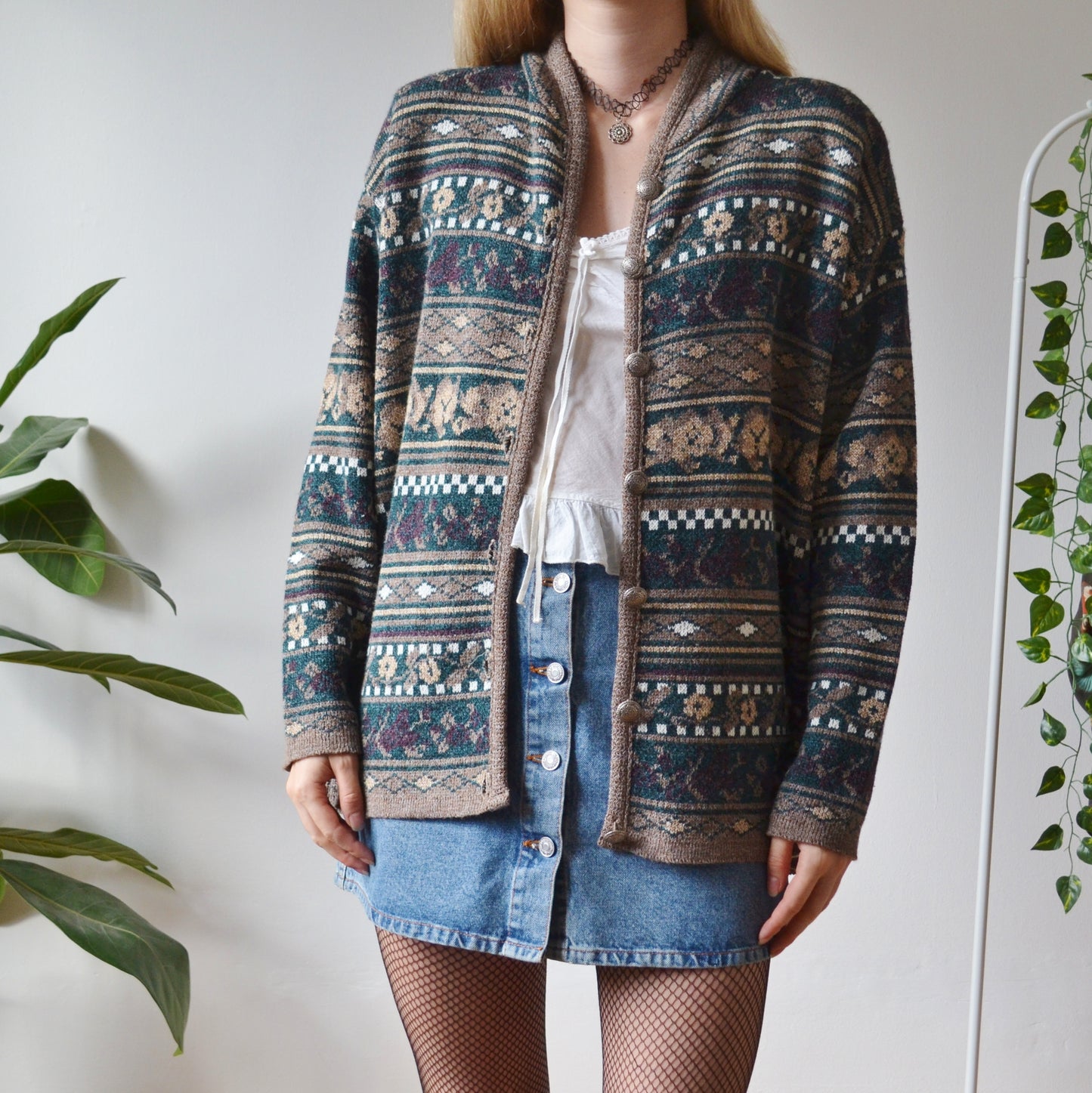 Retro cardigan L