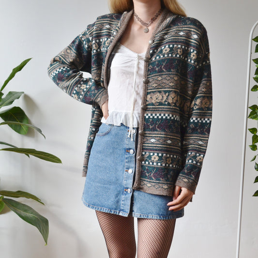 Retro cardigan L