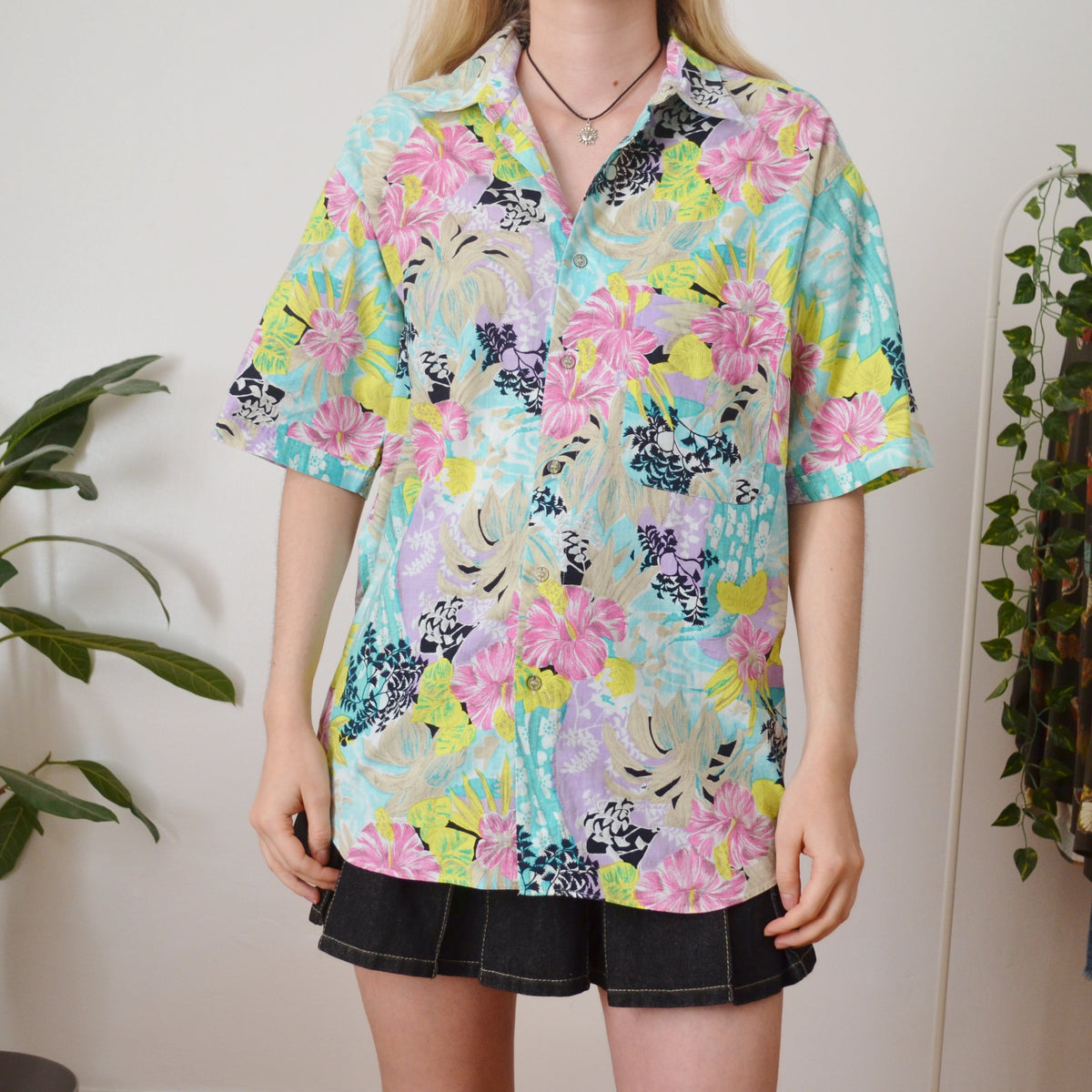 Vintage Tropical Shirt M