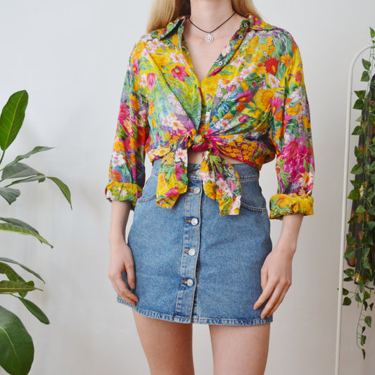 Floral shirt L