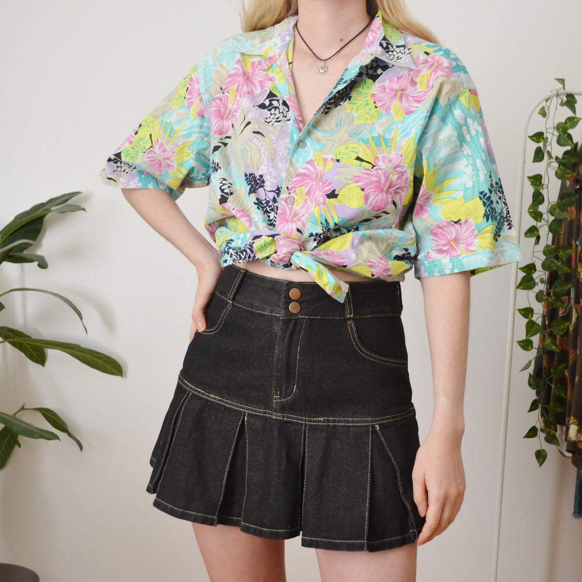 Vintage Tropical Shirt M